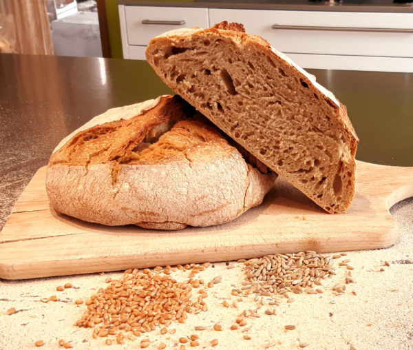 pain à la farine de blé ancien et de triticale