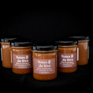 Pâtes à tartiner Notes de Fève aux amandes