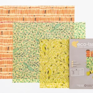 Emballage à la cire d'abeille SML rectangle assortiment (3 pièces)